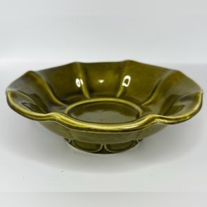 McCoy green avocado candy dish, Vintage